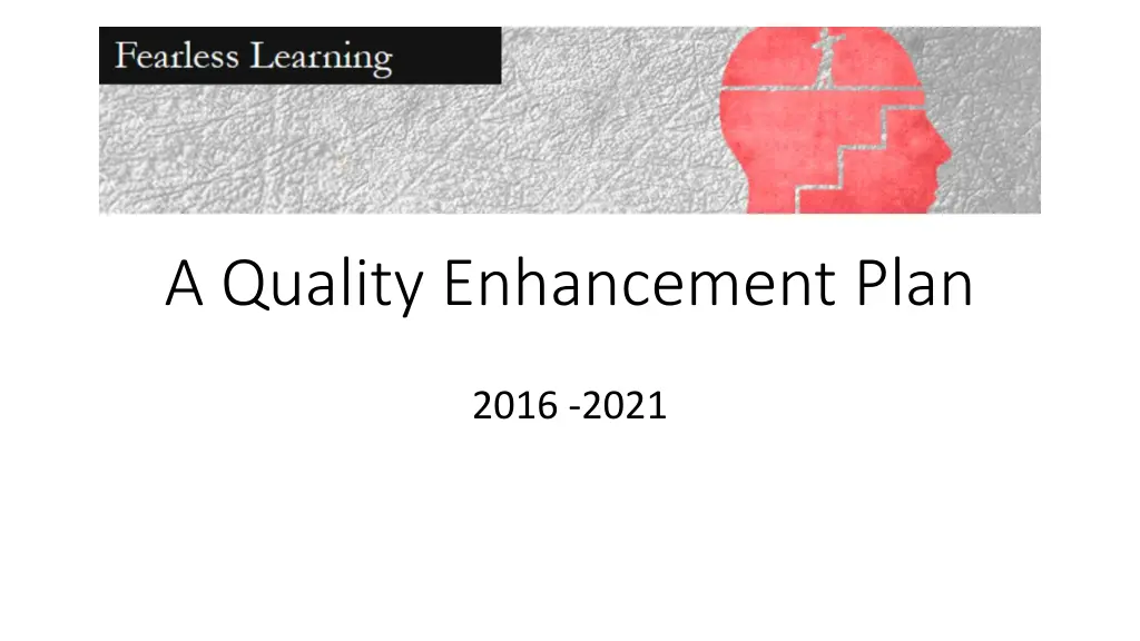 a quality enhancement plan