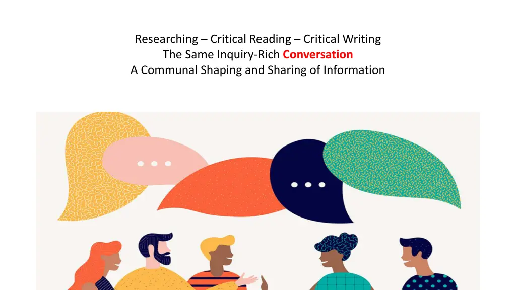 researching critical reading critical writing