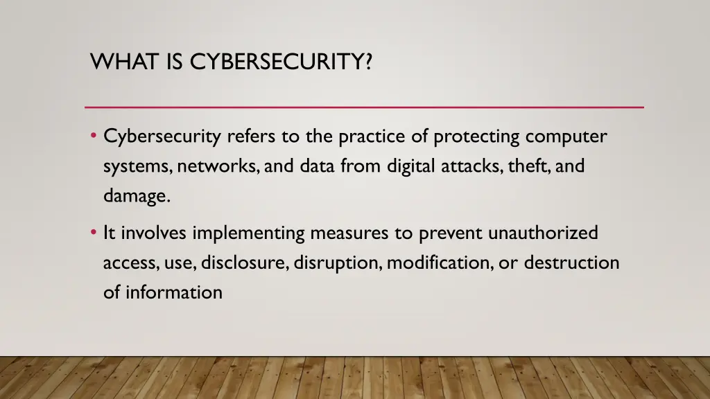 what is cybersecurity