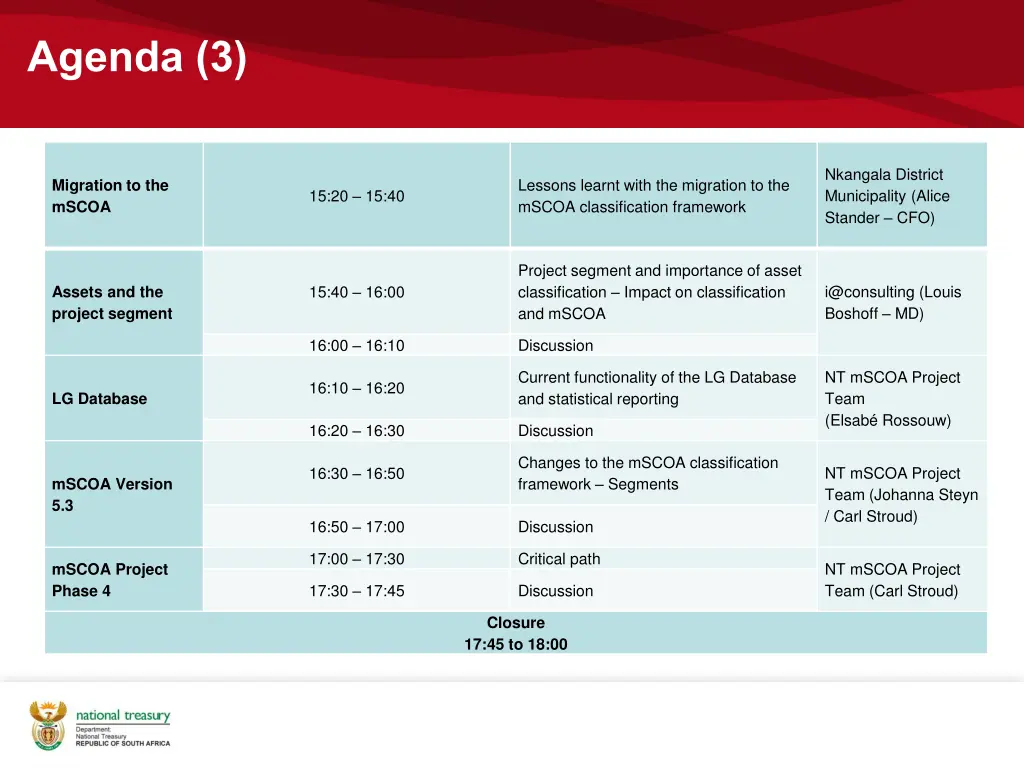 agenda 3
