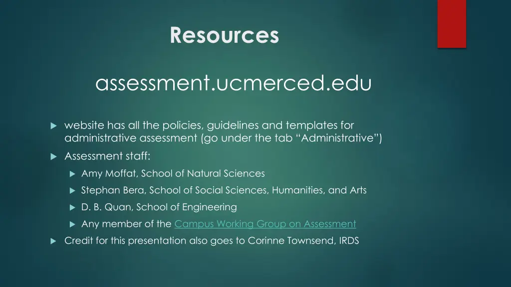 resources