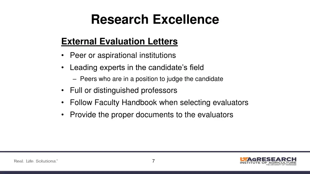research excellence 5