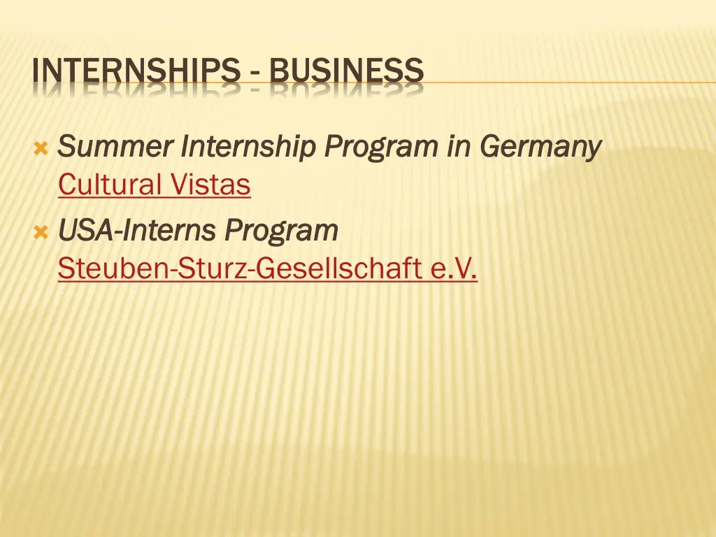 internships business