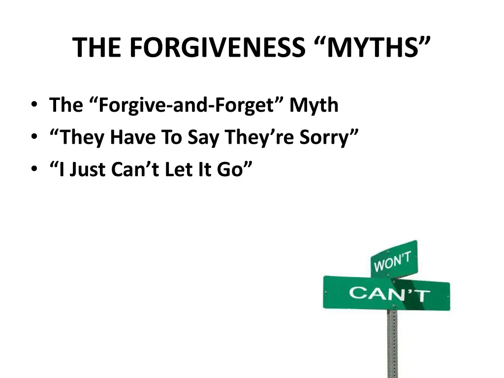 the forgiveness myths