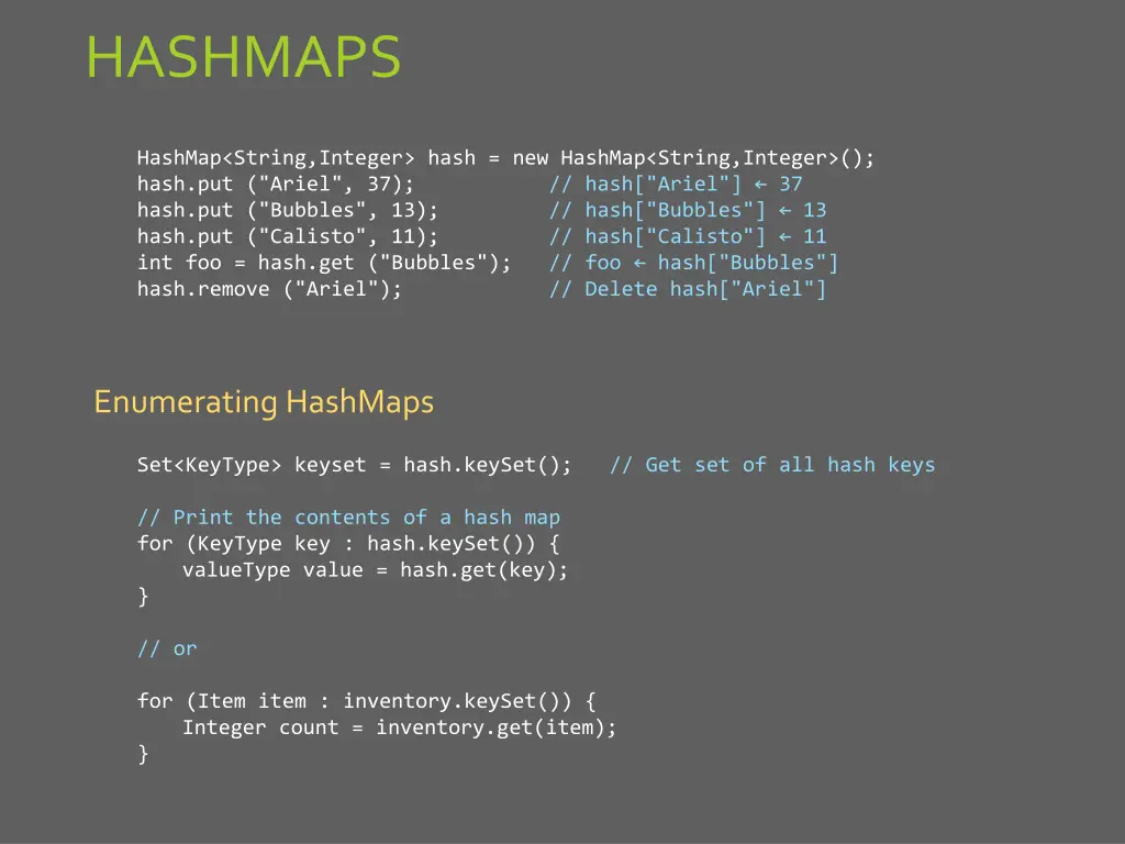 hashmaps 1