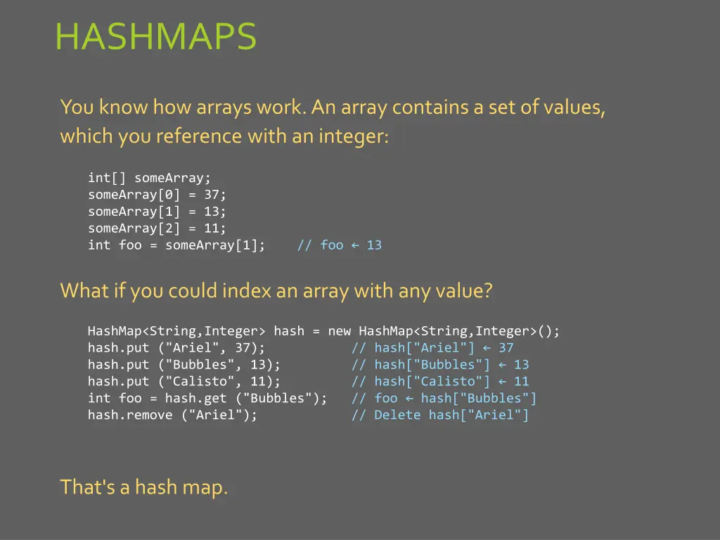 hashmaps