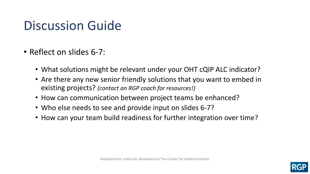 discussion guide