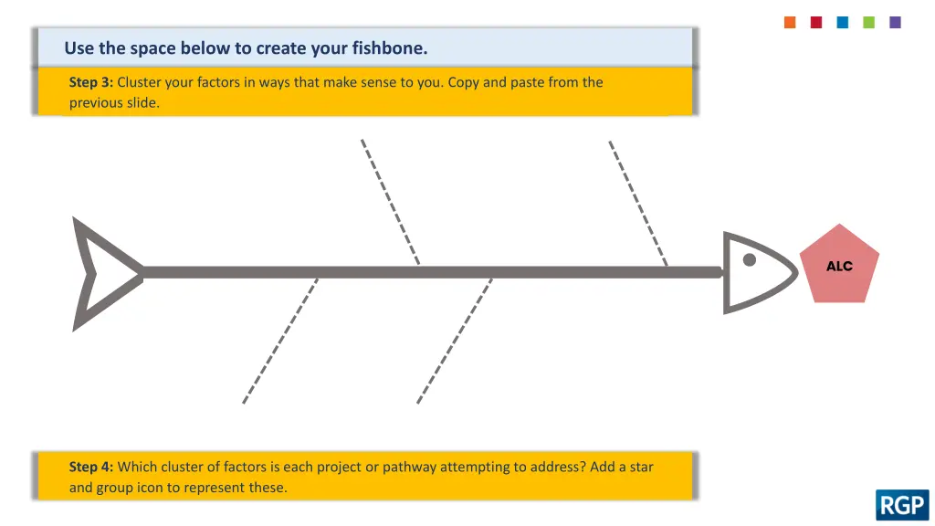 use the space below to create your fishbone