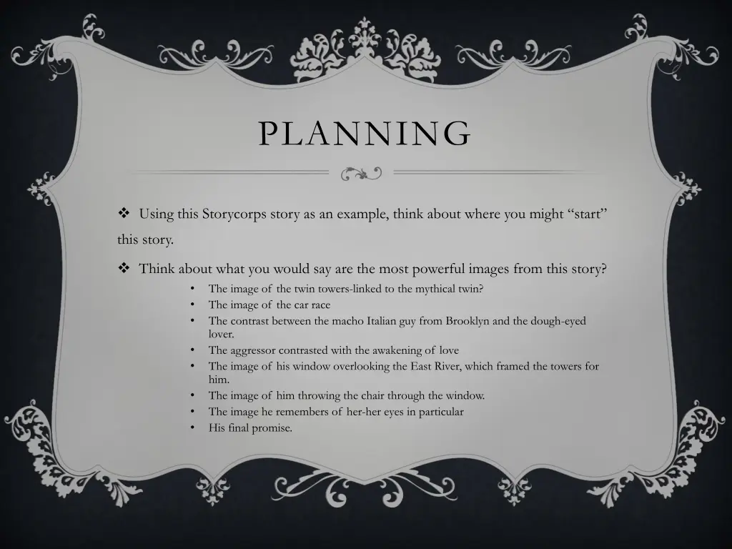 planning