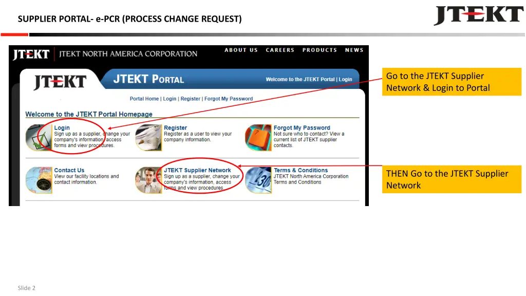 supplier portal e pcr process change request
