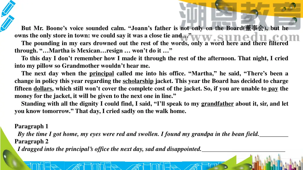 but mr boone s voice sounded calm joann s father