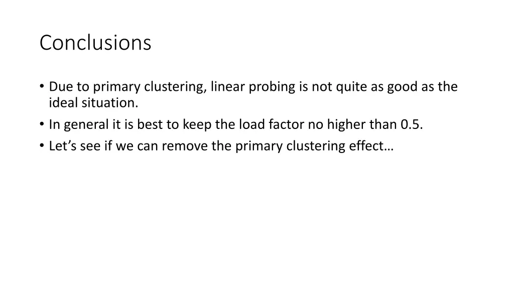 conclusions