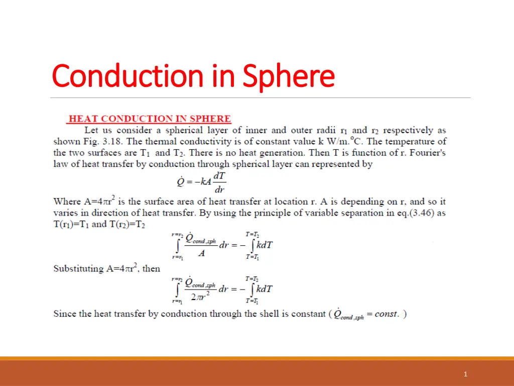 conduction in sphere conduction in sphere