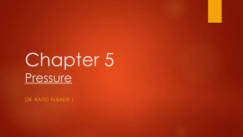 chapter 5 pressure