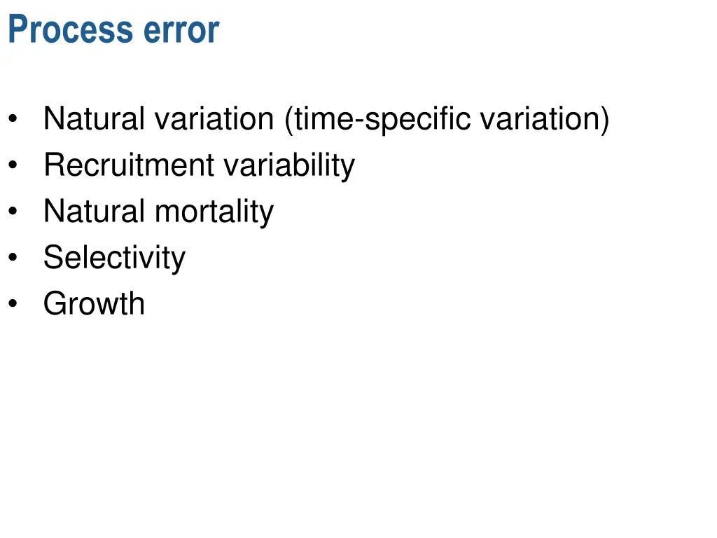 process error