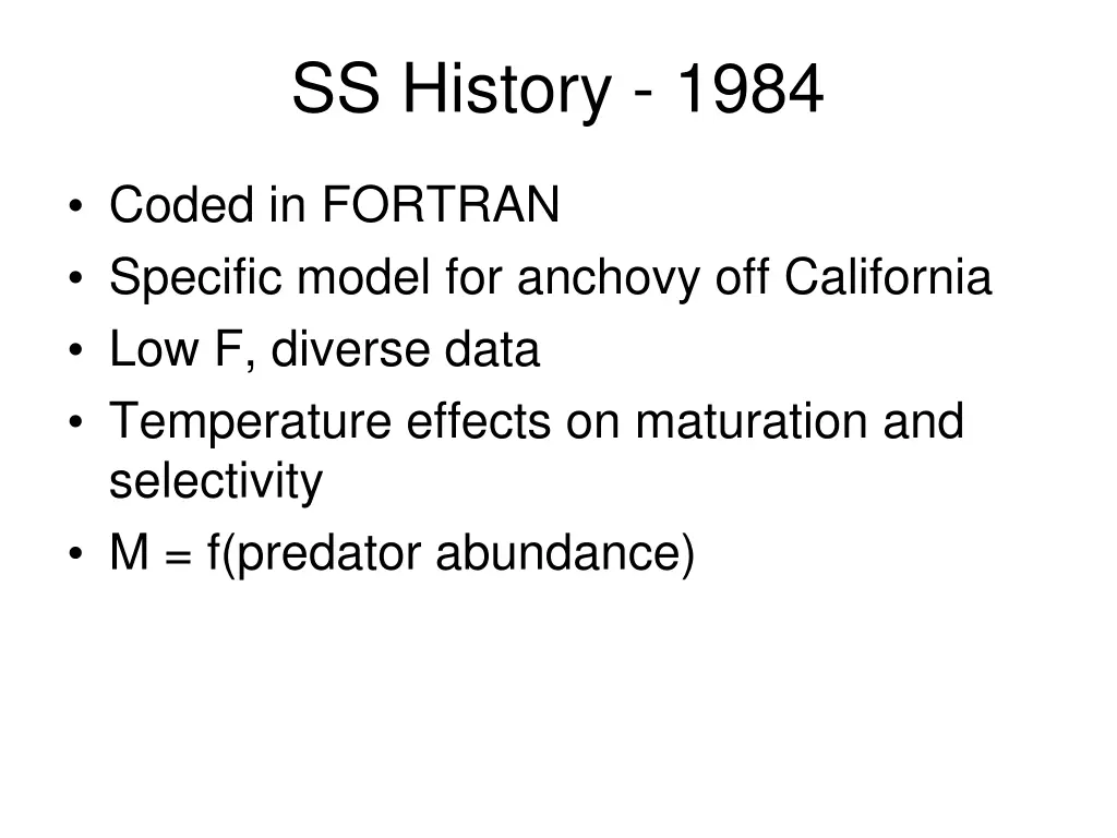 ss history 1984