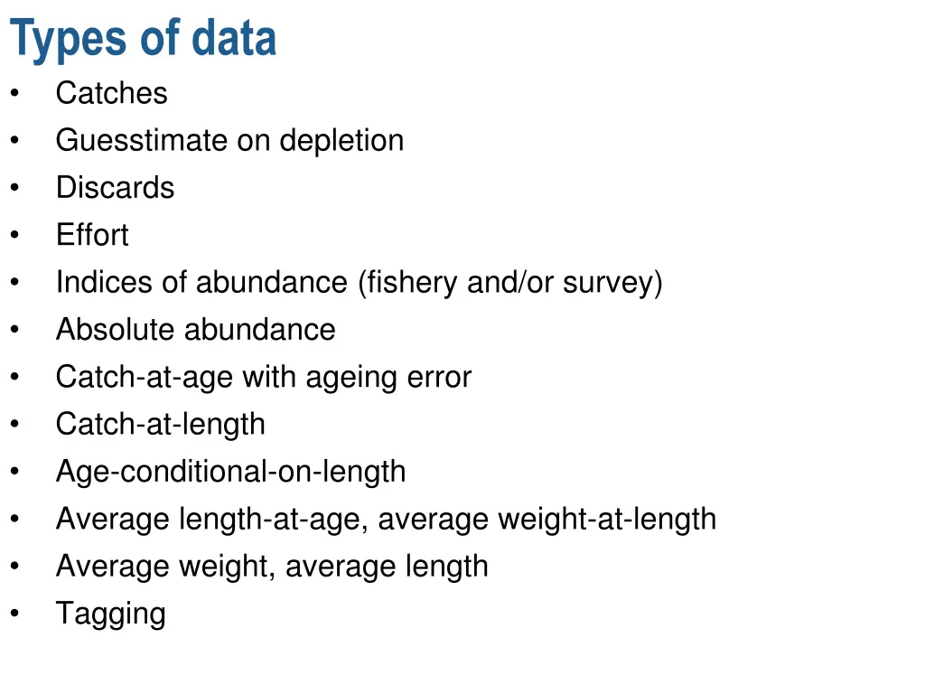 types of data