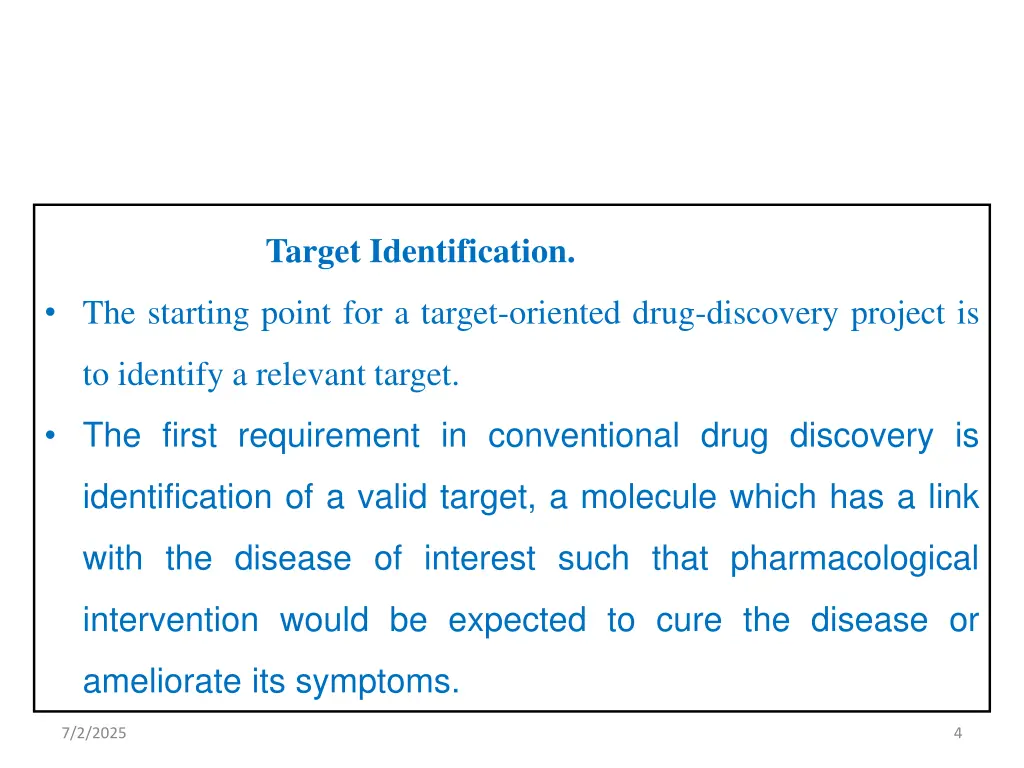 target identification