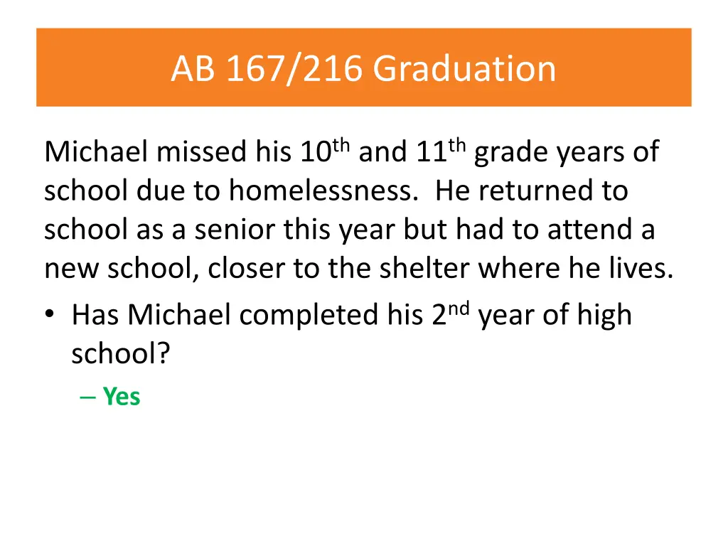 ab 167 216 graduation 2
