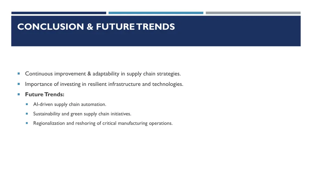 conclusion future trends
