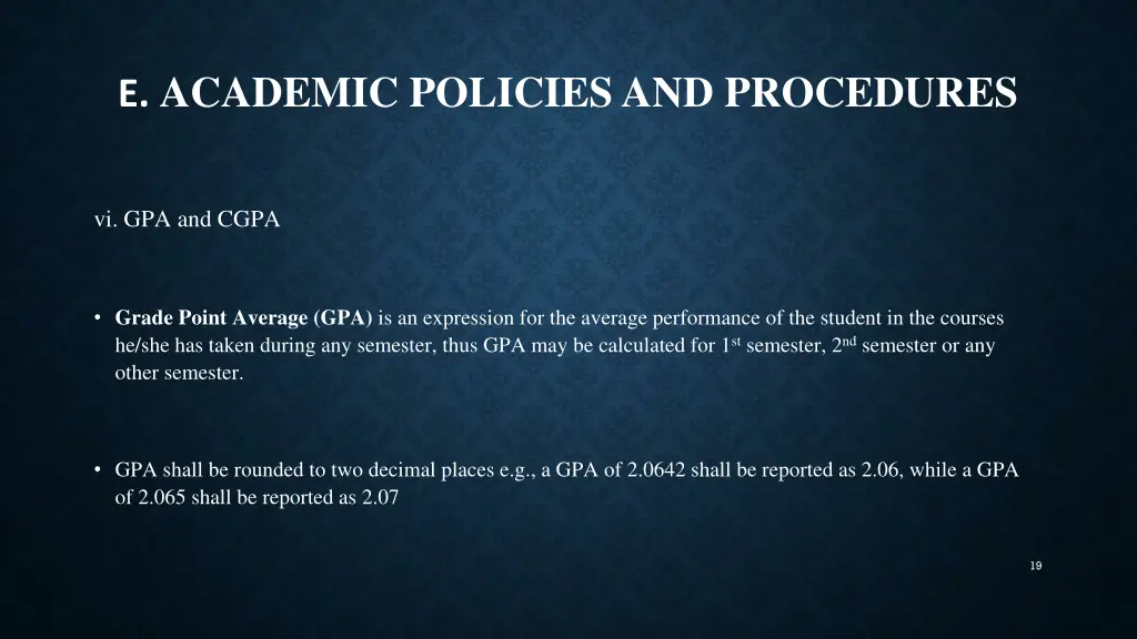 e academic policies and procedures 7