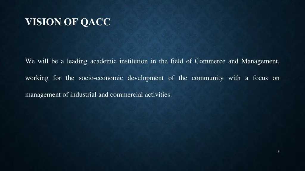 vision of qacc