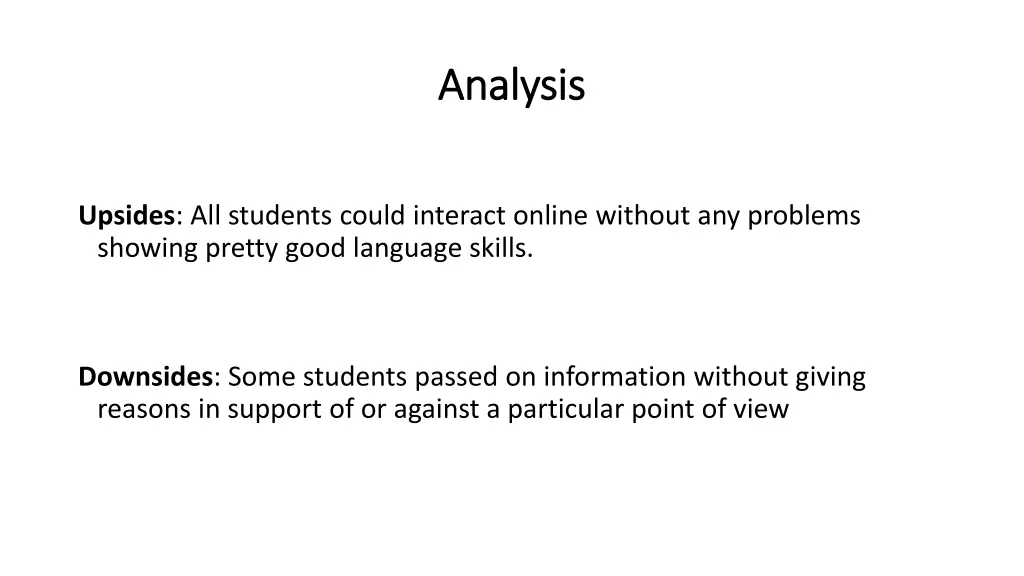 analysis analysis