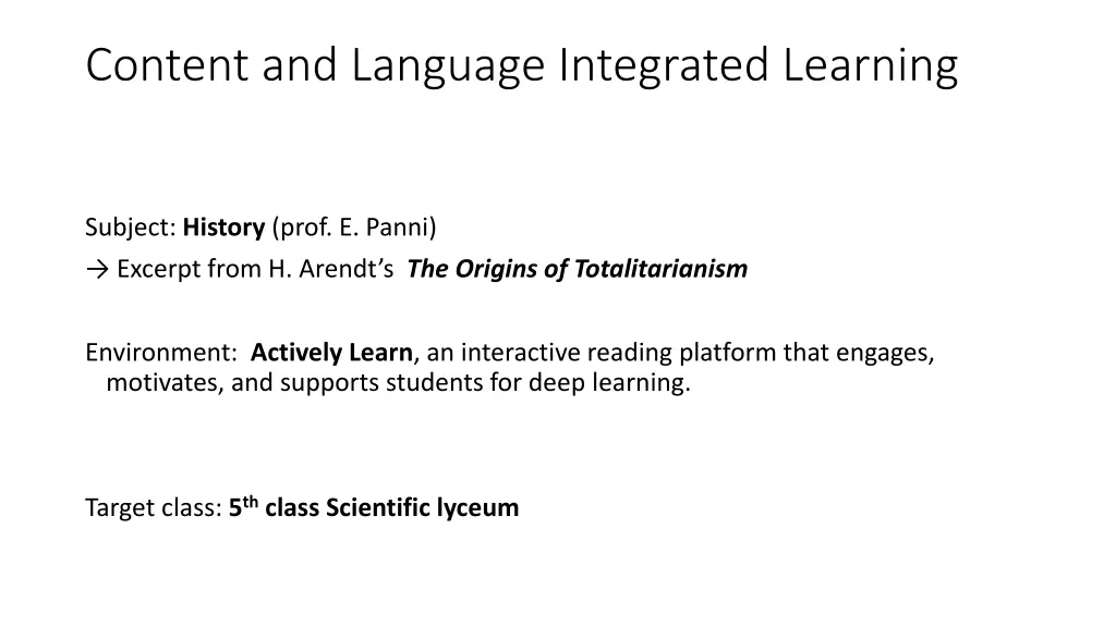 content and language integrated learning