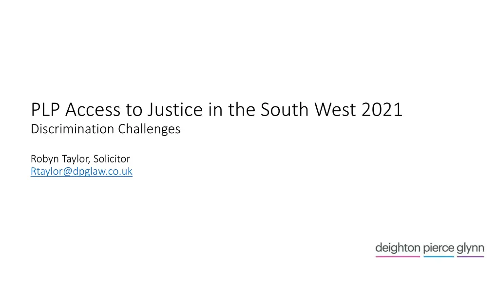 plp access to justice in the south west 2021