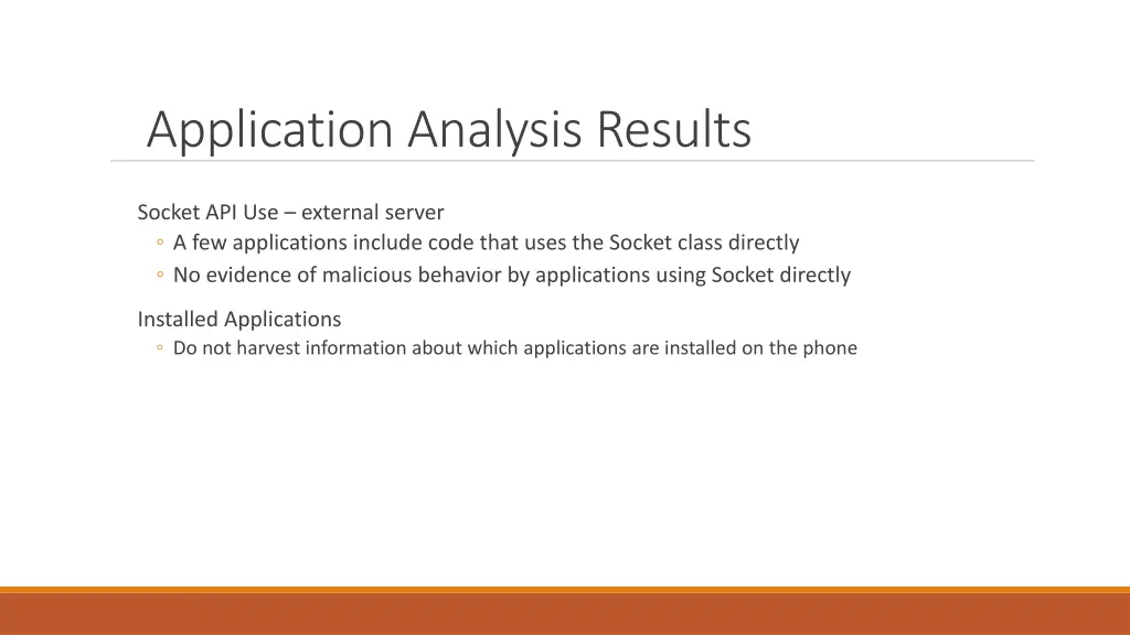 application analysis results 5
