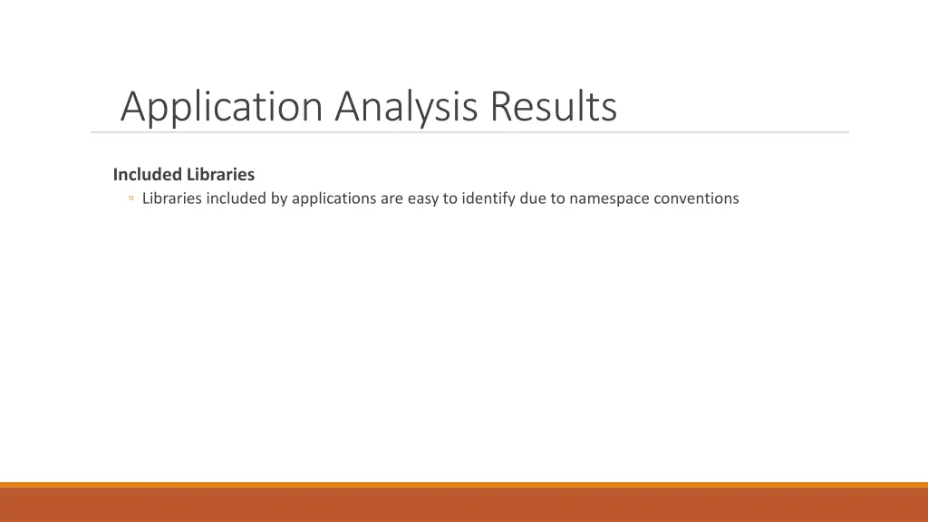 application analysis results 6