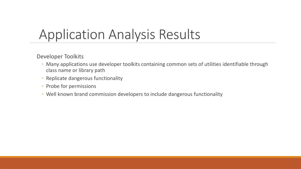 application analysis results 8