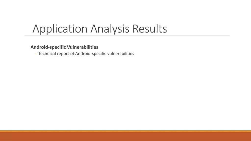 application analysis results 9