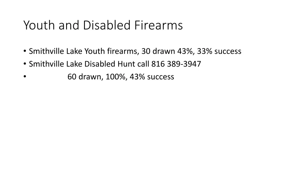 youth and disabled firearms