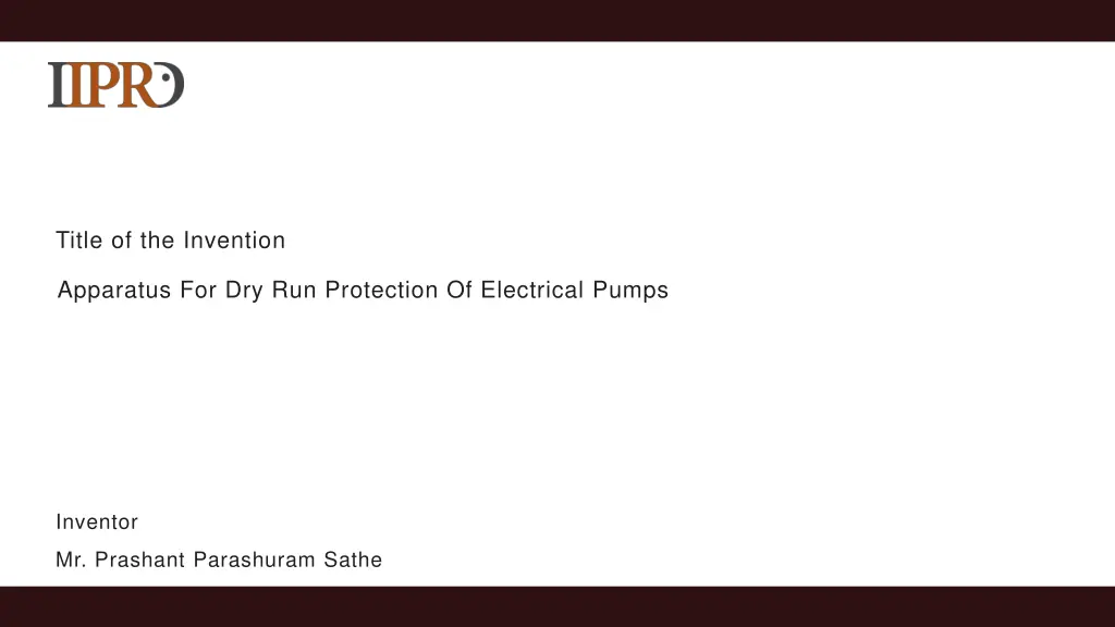 title of the invention