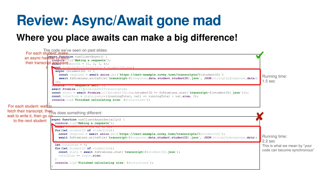 review async await gone mad where you place