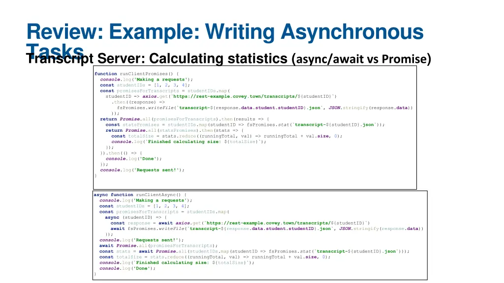 review example writing asynchronous tasks