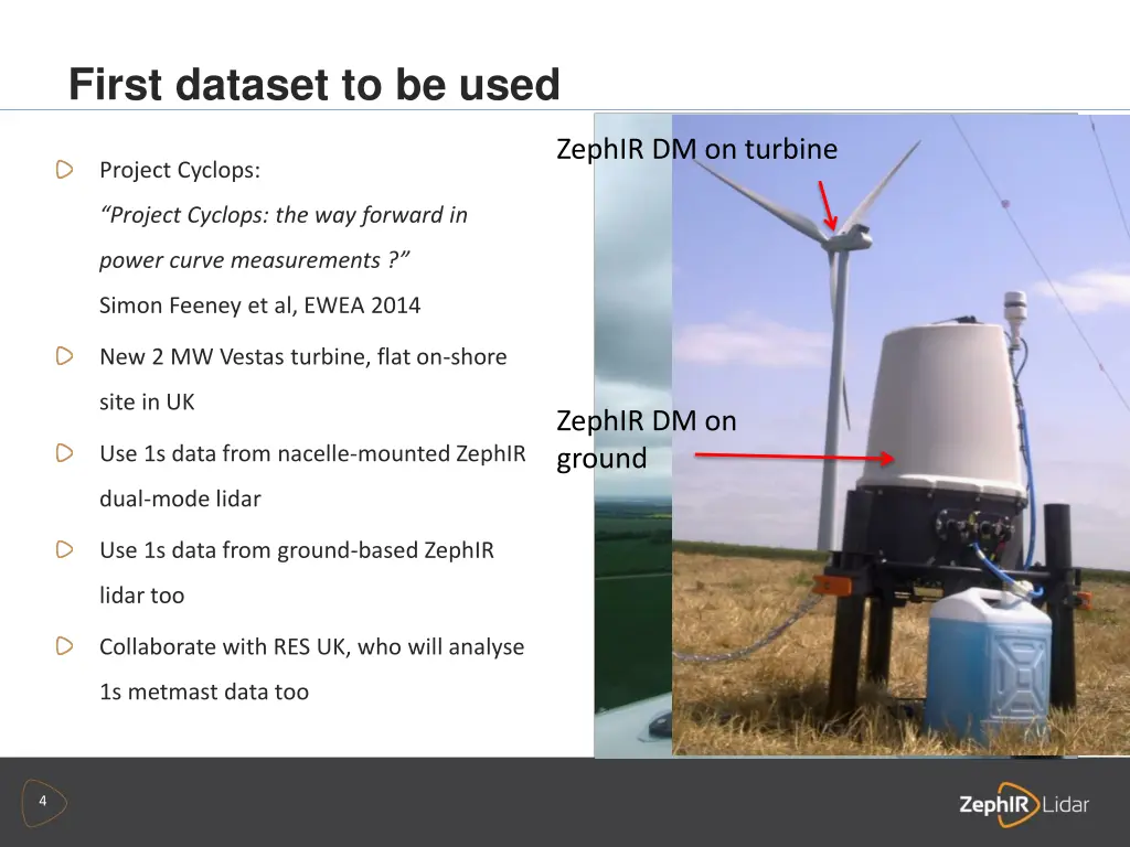 first dataset to be used