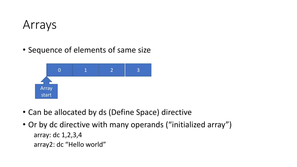 arrays