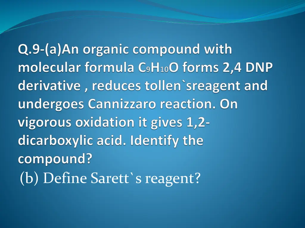 b define sarett s reagent