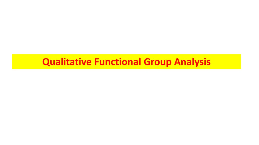 qualitative functional group analysis