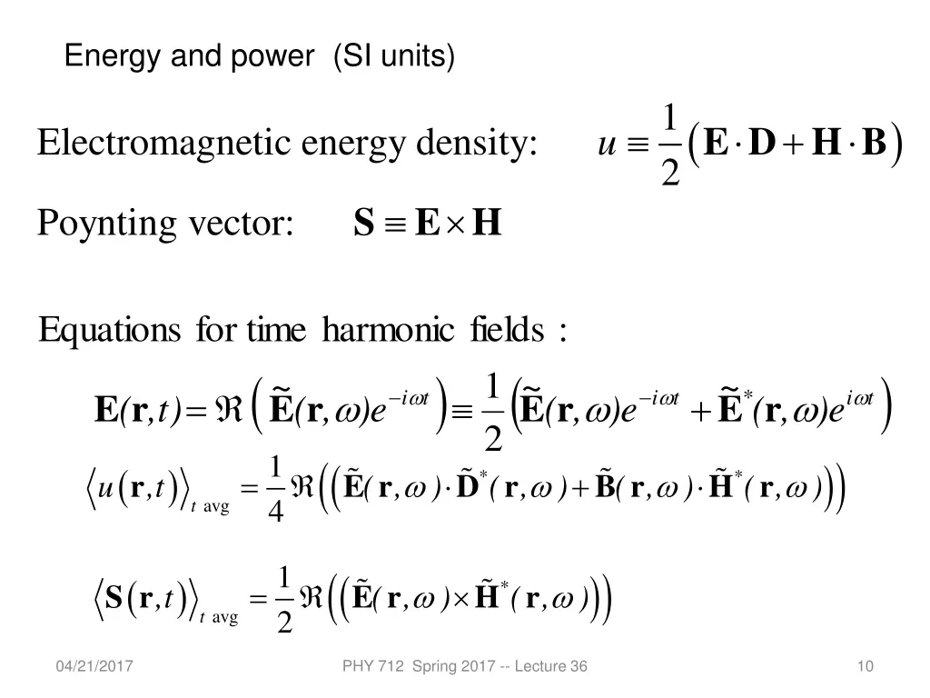 energy and power si units