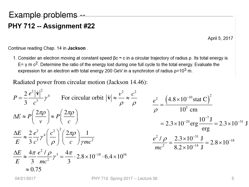 example problems