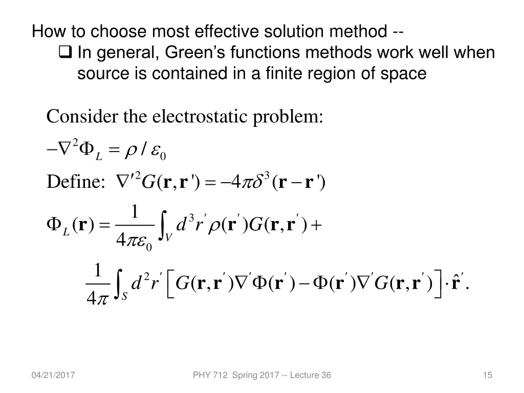 how to choose most effective solution method