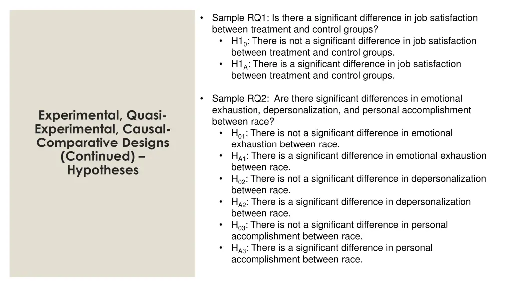 sample rq1 is there a significant difference