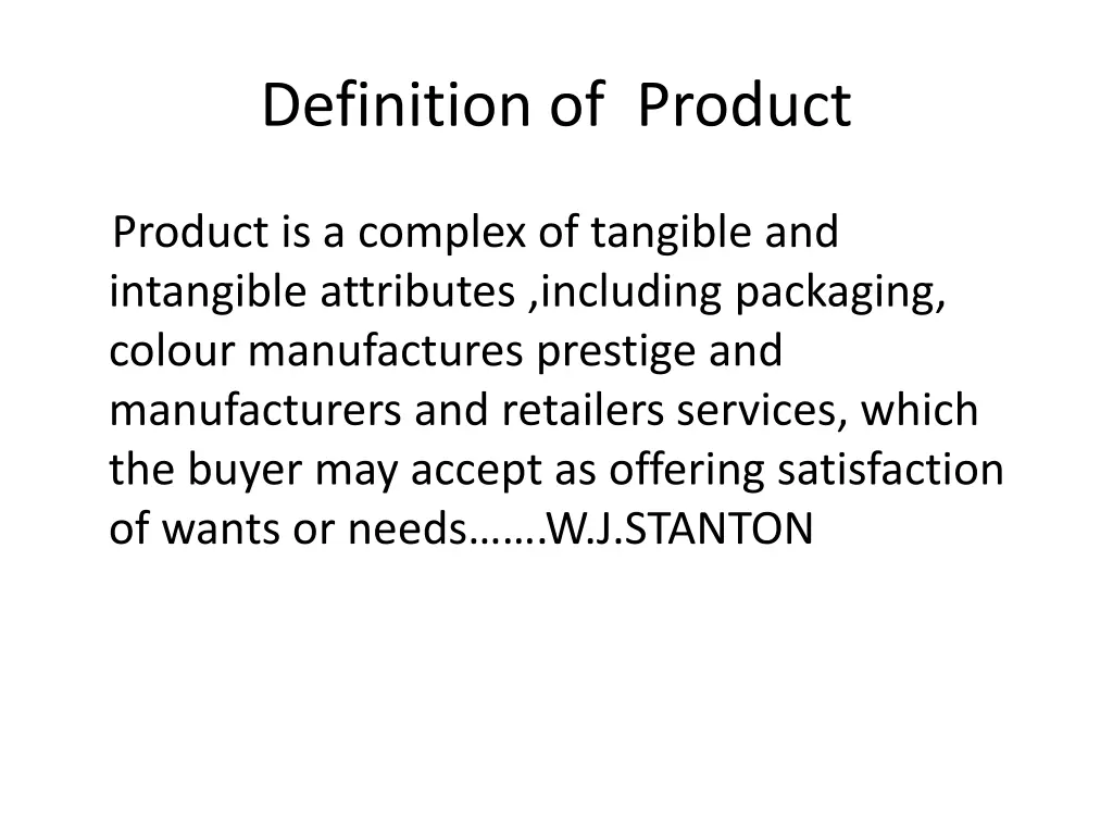 definition of product