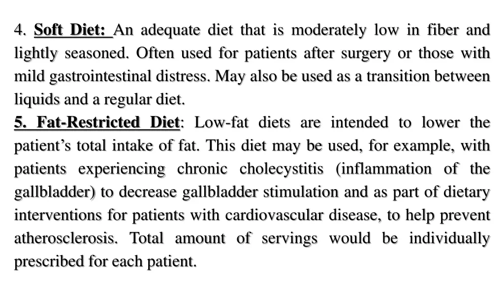 4 soft diet an adequate diet that is moderately