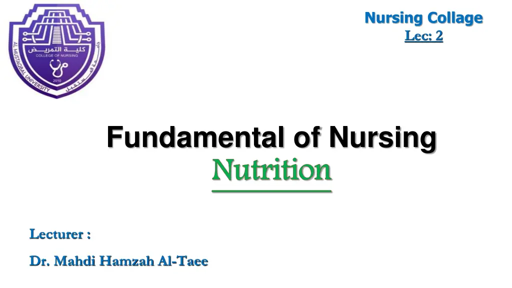 nursing collage lec 2