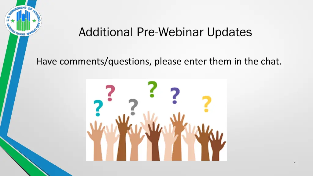 additional pre webinar updates 2