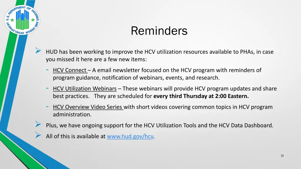 reminders 1